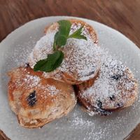 Vegan Blueberry Pancakes at Café Fräulein Männl in Weinheim