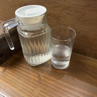 They also bring you water   at Wabi-Sabi Noodle House in Makati