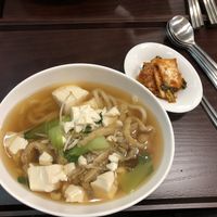 Tofu udon soup (very tasty, broth tastes a bit sweet)  at Ooh Breado Teobachae - 터바채 비건 레스토랑 in Seoul