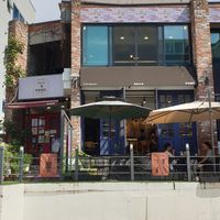 on 2nd floor, same door as bakery at Ooh Breado Teobachae - 터바채 비건 레스토랑 in Seoul