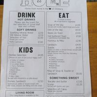 Meny at Home Community Cafe in Manchester