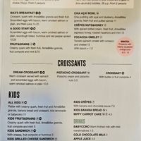 Partial menu at Anne&Max - Domkwartier in Utrecht