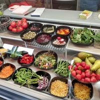 Great selection of fruit and veg at Cricket Club Cafe in Melrose