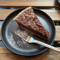 Chocolate cheesecake  at Das Suess'Kind Veganery in Vienna