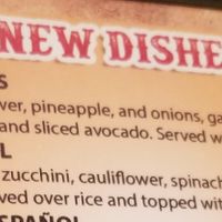Vegan menu options at Los Mariachis in Glasgow