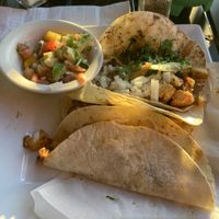 Vegan tacos at Los Mariachis in Glasgow