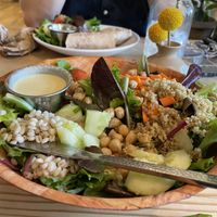 Vegan salad  at Eat Real Cafe in Valencia