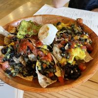 Vegan nachos  at Eat Real Cafe in Valencia