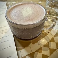 Lavender Latte  at Eat Real Cafe in Valencia