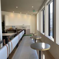 seating  at Kamogawa Bakery - Kamigyo in Kyoto