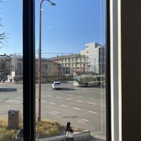 window for people watching heheh   at Kamogawa Bakery - Kamigyo in Kyoto