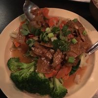 garlic pepper with seitan  at Bodhi Thai Kitchen in Beverly Hills