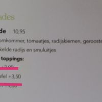 Menu May '23 - Salad Options at Barista Cafe Paddepoel in Groningen