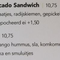 Menu May '23 - Lunch Options at Barista Cafe Paddepoel in Groningen