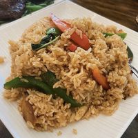Thai fried rice with ‘shrimp'  at Tenon Vegan Sushi in Toronto
