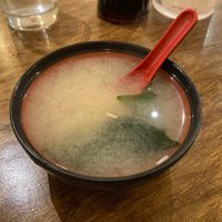 Excellent miso soup! at Tenon Vegan Sushi in Toronto