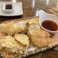 Soy Prawn & Veg Tempura  at Tenon Vegan Sushi in Toronto
