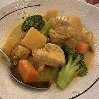 TD12 yellow curry soy hericium  at Tenon Vegan Sushi in Toronto