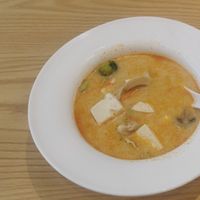 Tom KHA soup at Tenon Vegan Sushi in Toronto