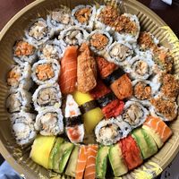Beautiful sushi, but no sauce to accompany it. 😫  at Tenon Vegan Sushi in Toronto