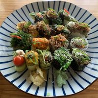 Sushi variation at Hitô Vegano in Sao Paulo