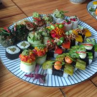 Combinado de sushi do festival at Hitô Vegano in Sao Paulo