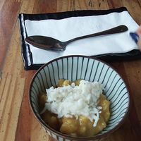 esse doce de banana da terra com cocada NÃO TEM IGUAL, maravilhoso at Hitô Vegano in Sao Paulo