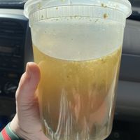 Matzo Ball soup (half order because I took what was left)  at Ben & Esther's Vegan Jewish Deli in Portland