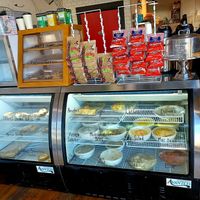 Deli counter at Ben & Esther's Vegan Jewish Deli in Portland