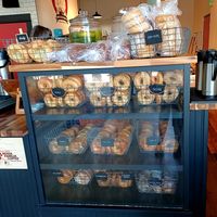 Fresh baked bagels at Ben & Esther's Vegan Jewish Deli in Portland