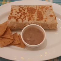 Tofu picadillo burrito grande at El Mirasol in Niigata