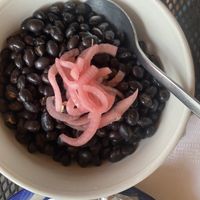 Black beans  at Como in Truckee