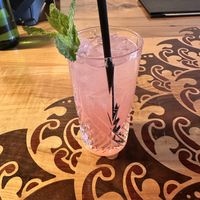 Hibiscus Fresca mocktaill  at Como in Truckee