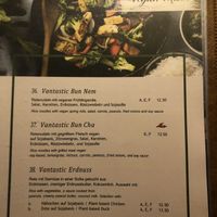 Auszug aus dem Menü  at Zamui in Baden Baden