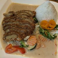 vegan duck with peanut sauce 11/10 at Zamui in Baden Baden