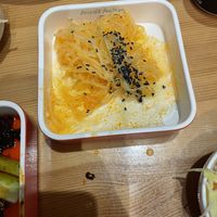 Partially eaten shredded potato's  at Noodle Master in Helsinki