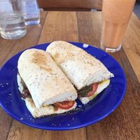 Sanduíche Vegano + suco at Ponto do Açai in Joao Pessoa