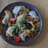 Vegan pierogi at Prasad in Szczecin