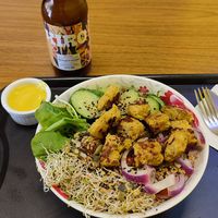 Salad bow with Vegan Chicken at It's Vegan in Sao Paulo
