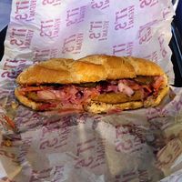 Schnitzel sandwich (without arugula) at It's Vegan in Sao Paulo