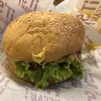 Korean burger   at It's Vegan in Sao Paulo