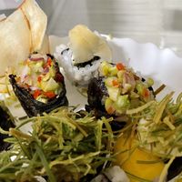 Asparagus cevice  at Sôshi Vegan in Rio De Janeiro