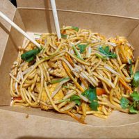 Lo mein at V Revolution in Englewood