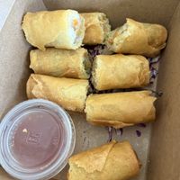 Vegan spring rolls  at V Revolution in Englewood