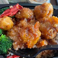 Orange chick’n  at V Revolution in Englewood