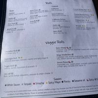 Vegan rolls minus 2 of the 6 at Yūgen Cuisine in South Lake Tahoe