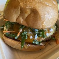 Kale Slaw Heirloom burger with beyond meat patty! at Bougie Vegan in Belton