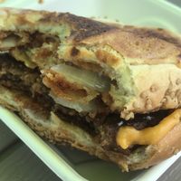 Bacon cheese burger at Bougie Vegan in Belton