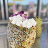 The Aloha!! Blended pineapple & coconut milk!! at Bougie Vegan in Belton