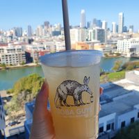 Pear cider  at Boba Guys in San Francisco
